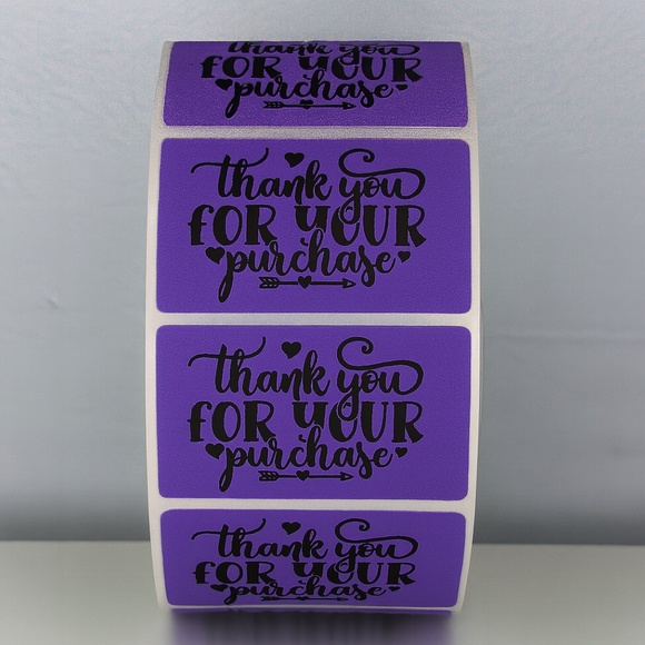 Thank You For Your Purchase Stickers – Small Business Packaging Labels 2" - Picture 5 of 11